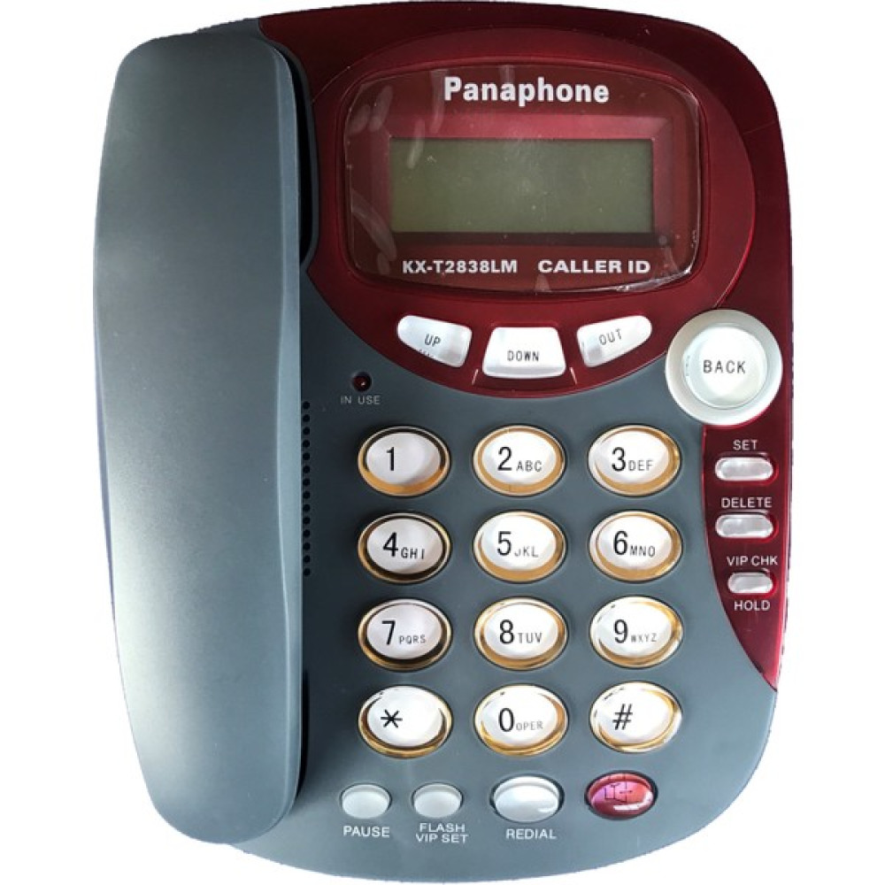 Panaphone KX-T2838LM Çift Renk Masaüstü Kablolu Ev Telefonu (Gri) - Gri Telefon Fiyatı