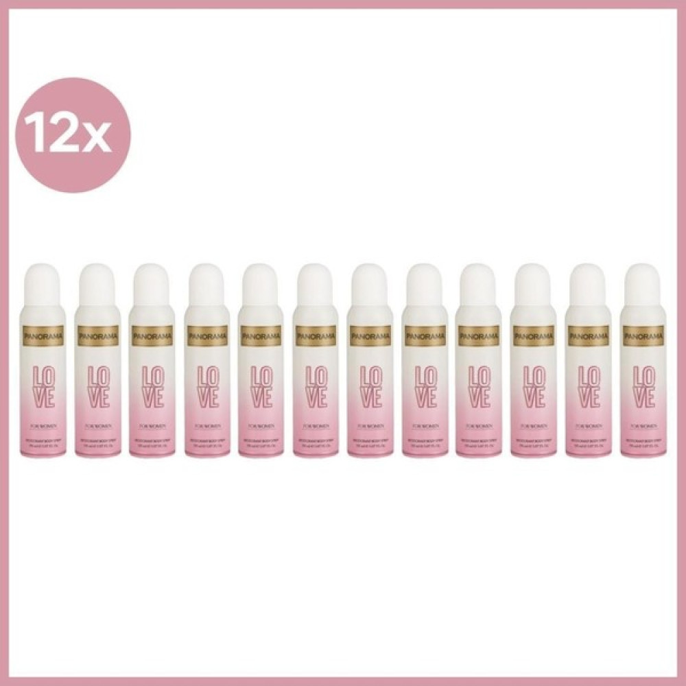 Panaroma Panorama Deo Women Love 150 ml x 12 Adet - 1,2 lt Deodorantlar Fiyatı