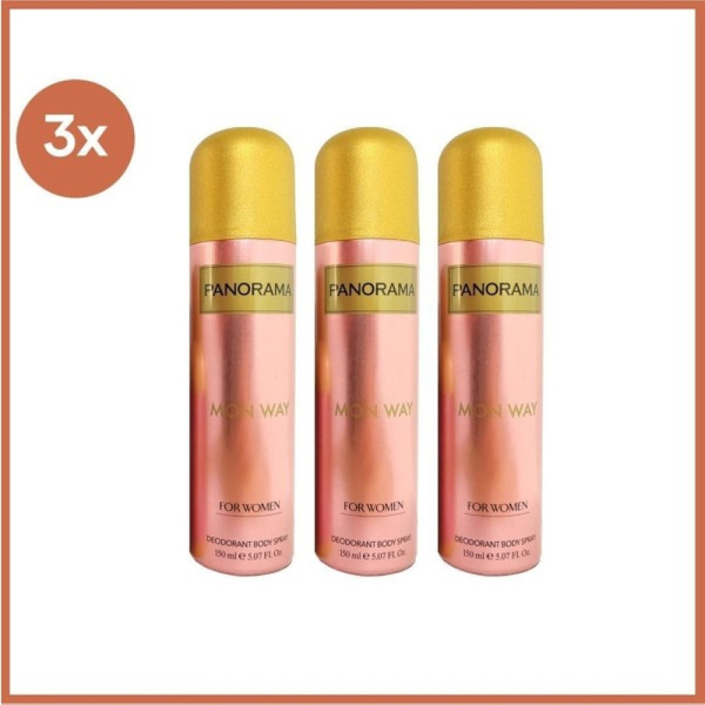 Panaroma Panorama Deo Women Mon Way 150 ml x 3 Adet - 1,2 lt Deodorantlar Fiyatı