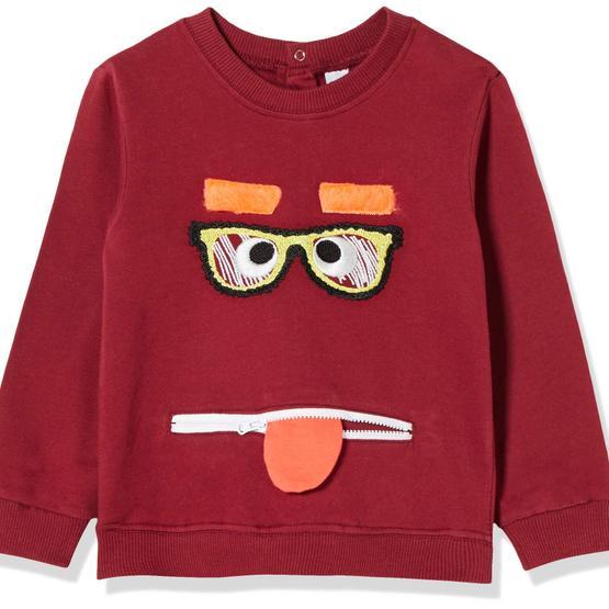 Panço 18216075 Bordo Erkek Çocuk Sweatshirt