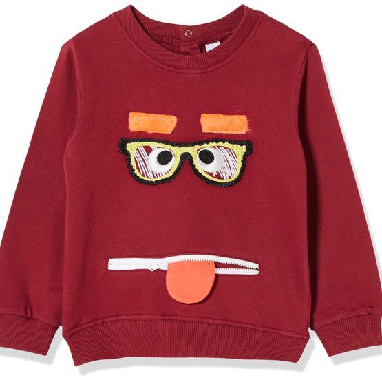Panço 18216075 Bordo Erkek Çocuk Sweatshirt
