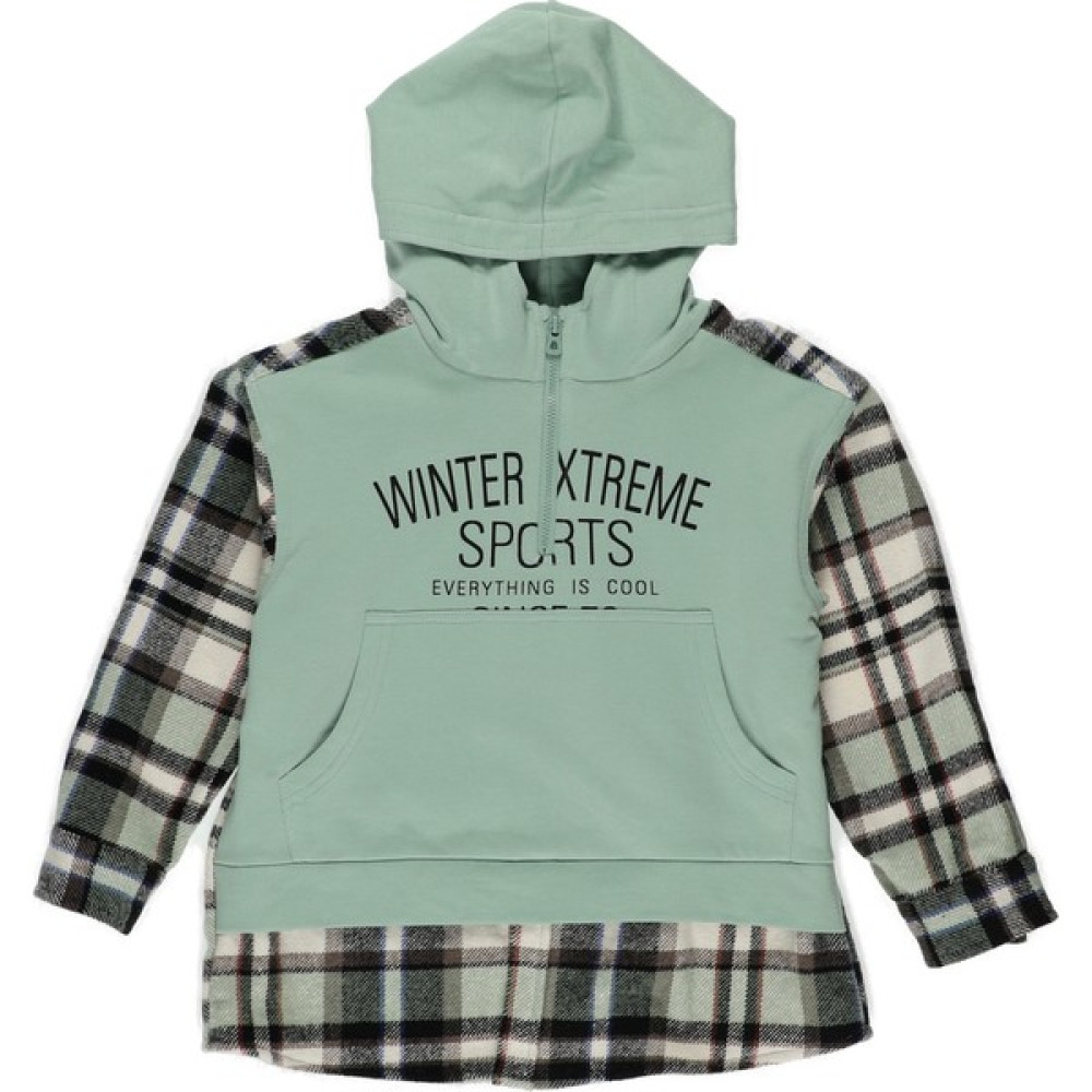 Panço Erkek Çocuk Gömlek Görünümlü Cepli Sweatshirt Erkek Çocuk Sweatshirt Fiyatı