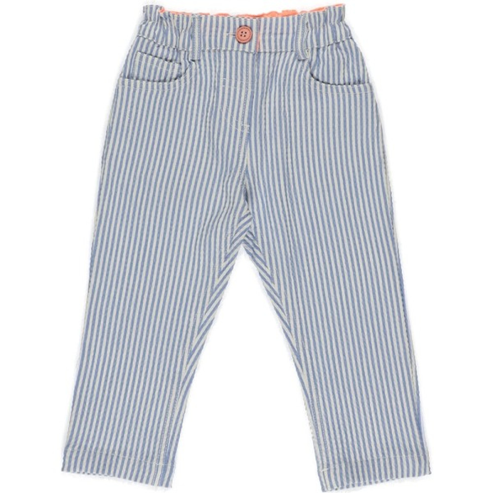 Panço Kız Bebek Beli Lastikli Çizgili Pantolon Bebek Pantolon Fiyatı