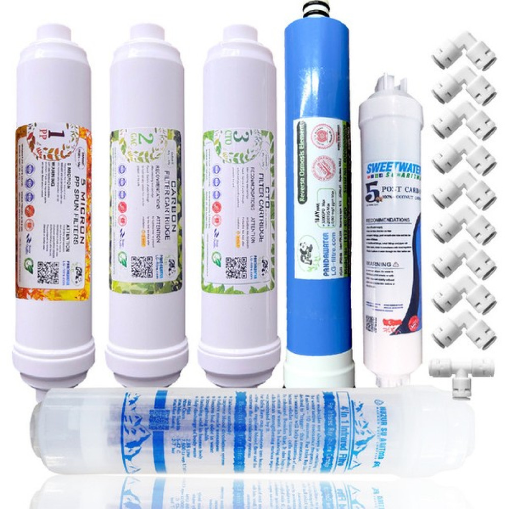 Panda Water Kapalı Kasa Su Arıtma Cihazı 5li Filtre Seti + Infrared Filtre + 7 Deresek + Tee Bahçe Makinesi Aksesuar & Yedek Parça Fiyatı
