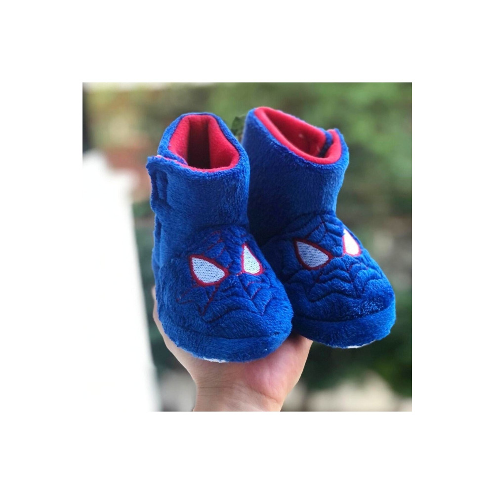 Pandalina Spiderman Örümcek Adam Cırt Cırtlı Erkek Çocuk Panduf Kaydırmaz Taban Anaokulu Kreş Ev Ayakkabısı 27-28 Beden Kadın Terlikleri ve Sandaletleri Fiyatı