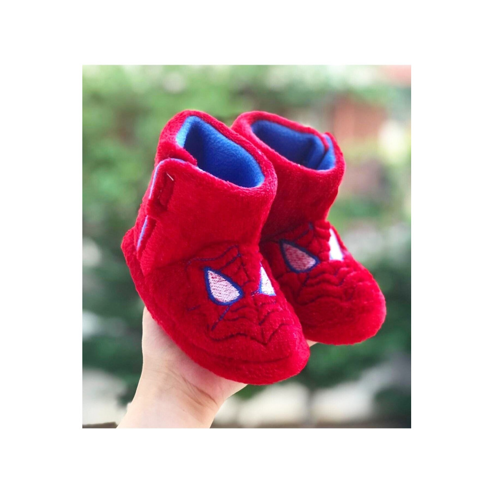 Pandalina Spiderman Örümcek Adam Cırtcırtlı Erkek Çocuk Panduf Kaydırmaz Taban Anaokulu Kreş Ev Ayakkabısı 27-28 Beden Kadın Terlikleri ve Sandaletleri Fiyatı