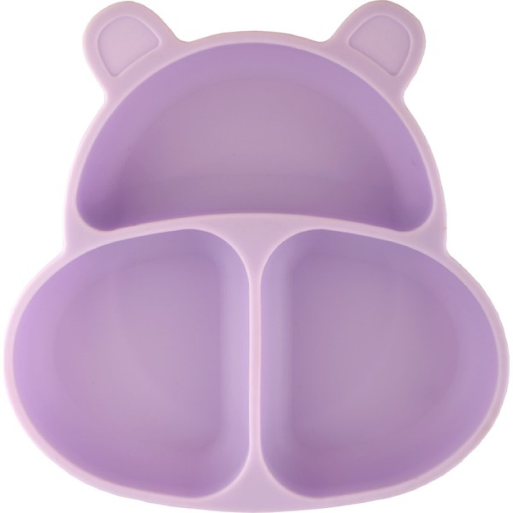 Pandish Baby Pandish Huppo Vakum Tabanlı Silikon Mama Tabağı Lilac - Lila Mama Seti Fiyatı