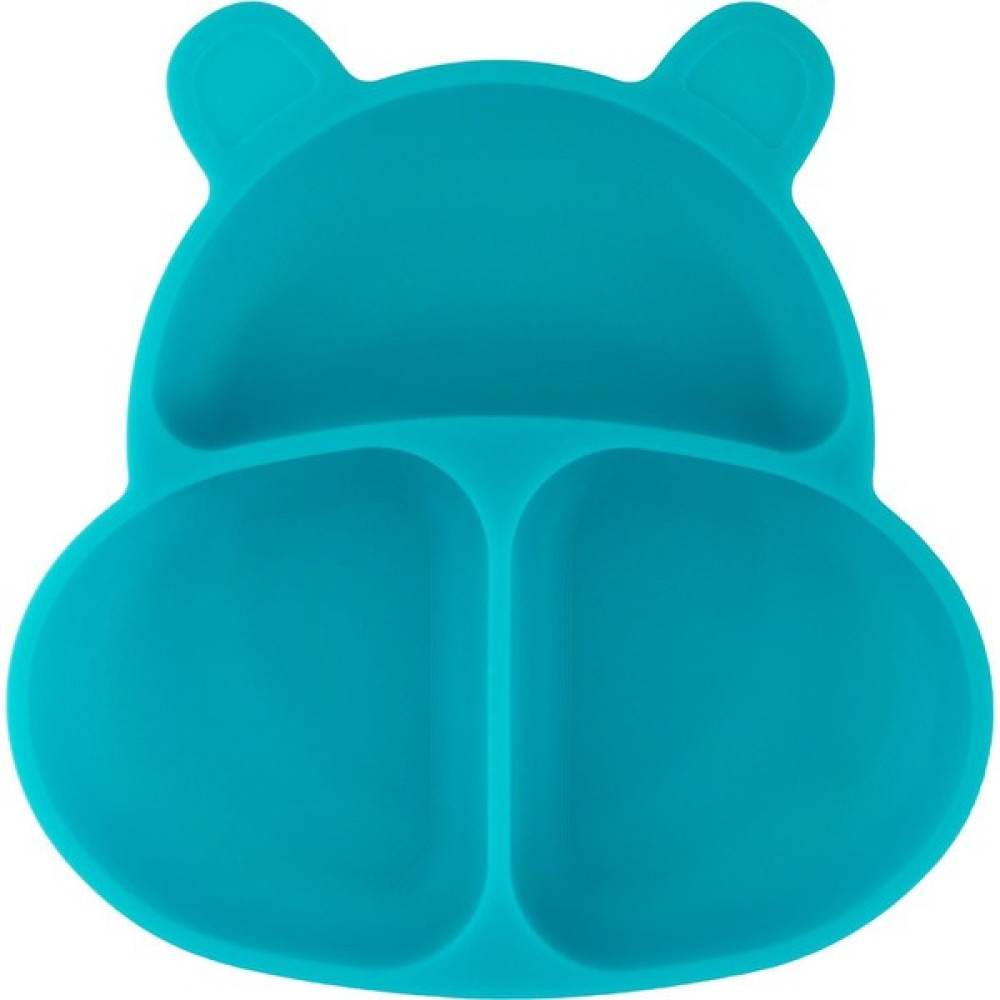 Pandish Baby Pandish Huppo Vakum Tabanlı Silikon Mama Tabağı Ocean Blue - Renkli Mama Seti Fiyatı