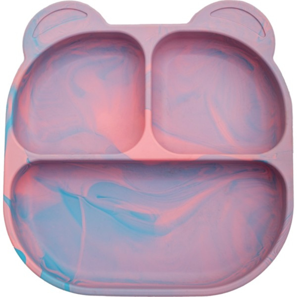 Pandish Baby Pandish Mamma Vakum Tabanlı Silikon Mama Tabağı Unicorn - Açık Pembe Mama Seti Fiyatı
