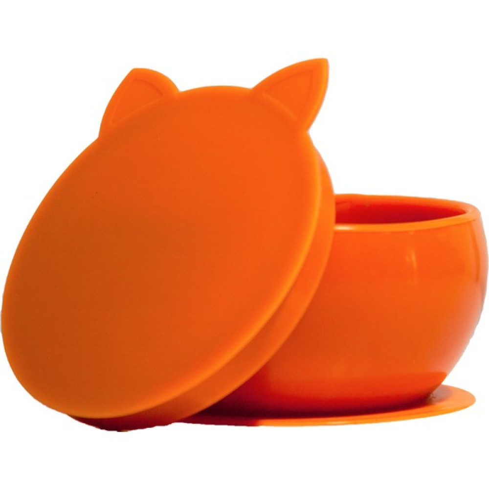 Pandish Kitten Vakum Tabanlı Kapaklı Silikon Kase Toffee Caramel - Hardal Rengi Mama Seti Fiyatı