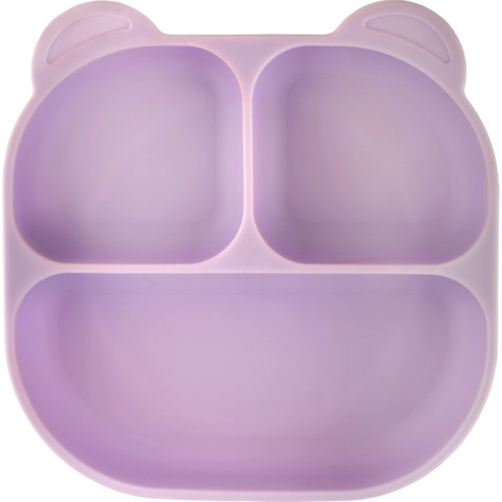 Pandish Mamma Vakum Tabanlı Silikon Mama Tabağı Lilac - Lila Mama Seti Fiyatı