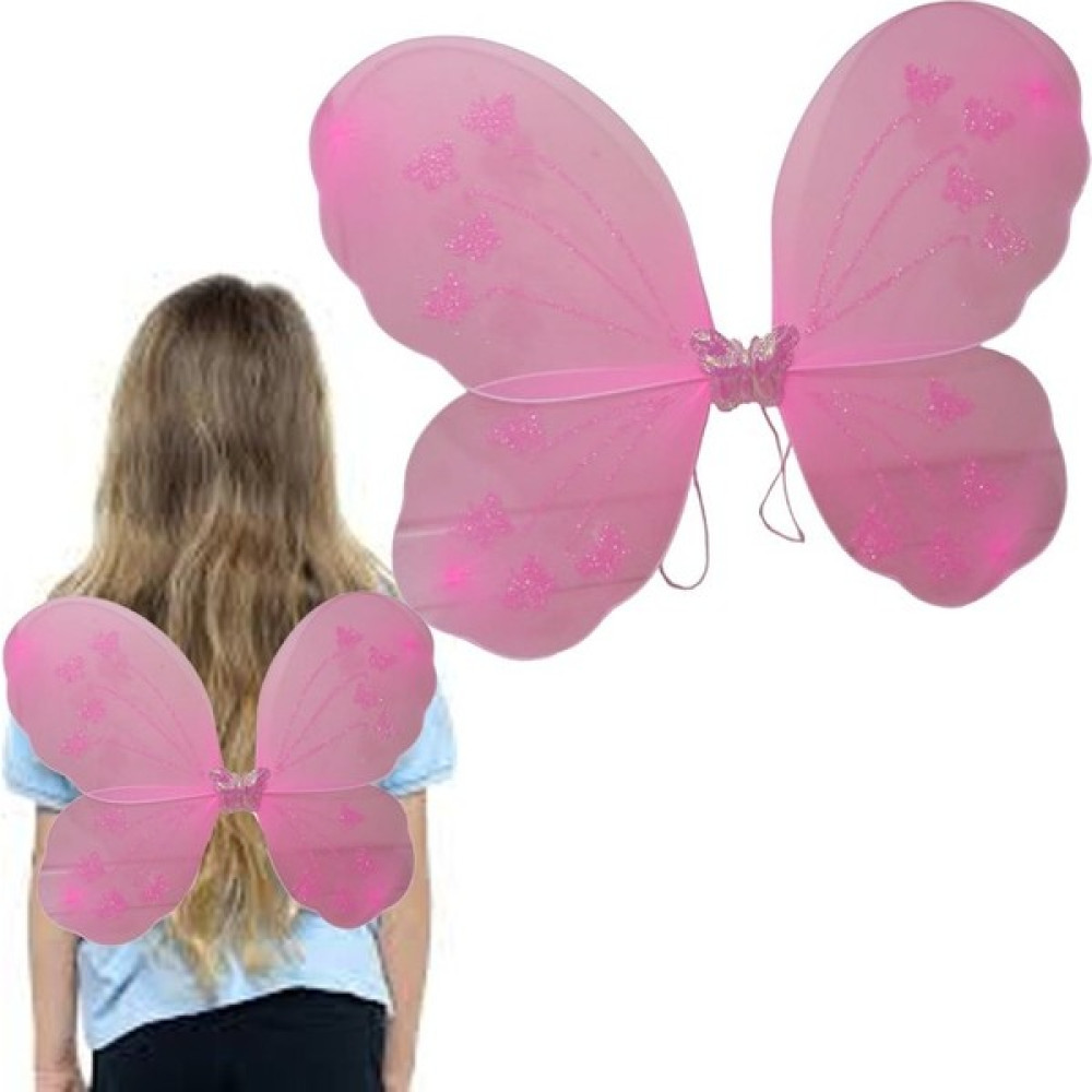 Pando Sırta Asmalı Kelebek Kanat Gösteri Kanadı Pembe Renk 48 x 40 cm 1 Adet Oto Boyaları Fiyatı