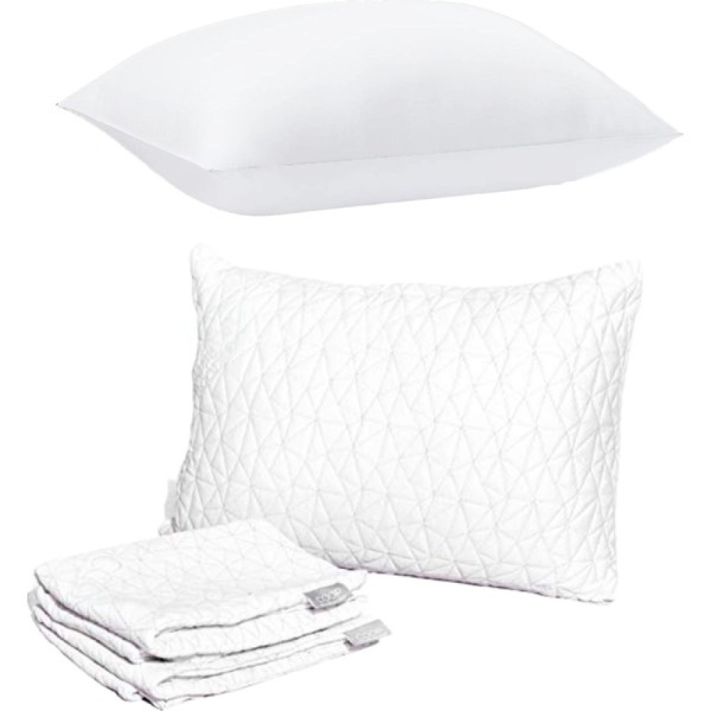 Pandogo Yastık Boncuk Elyaf Antibakteriyel Uyku Yastığı Pamuklu 1000 gr + Pamuklu Fermuarlı Kılıf 1 Adet - 50 x 70 cm - Beyaz Yastık Fiyatı