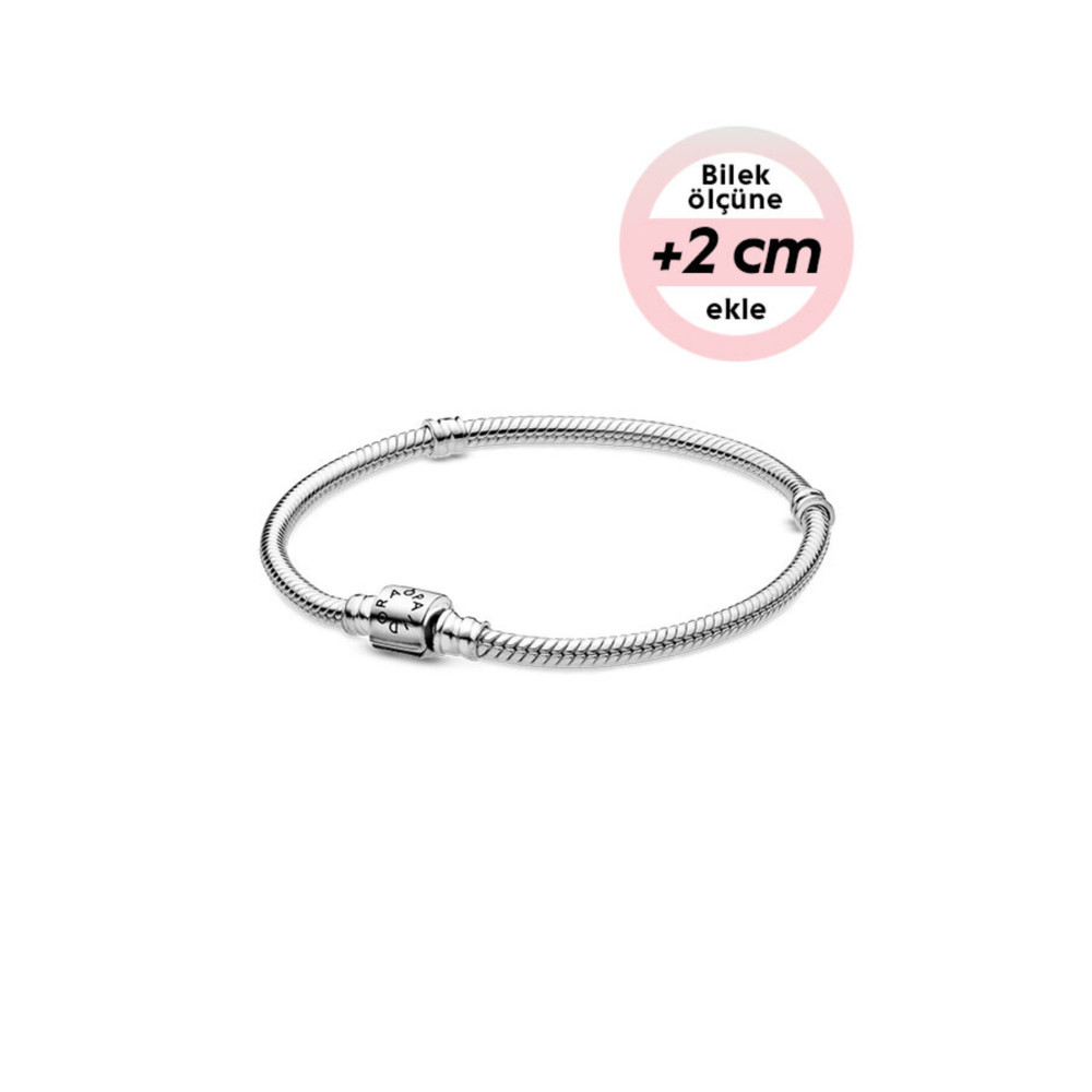 Pandora Moments Silindir Klipsli 925 Ayar Gümüş Bileklik 20 cm Beden Gümüş Bilezik Fiyatı