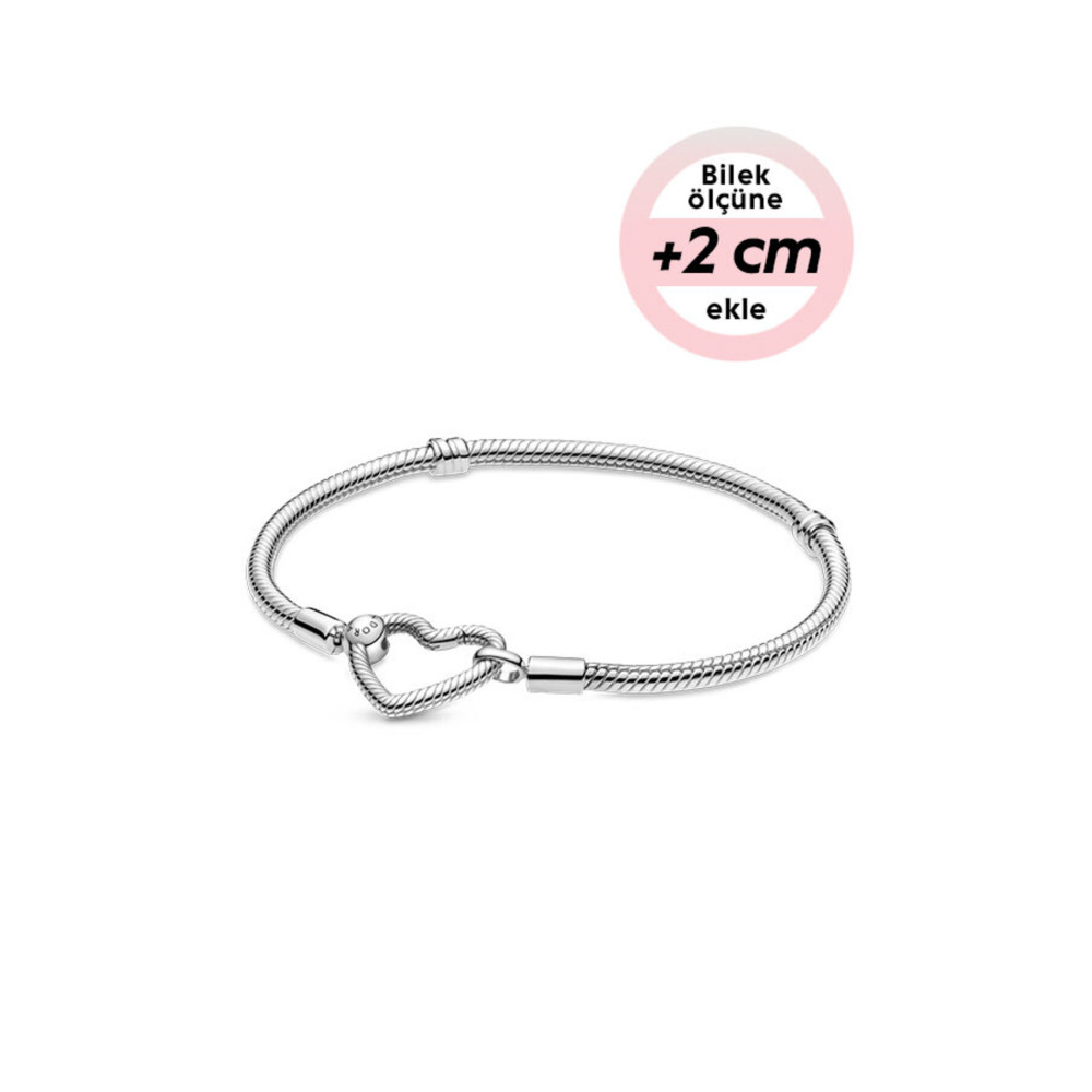 Pandora Şeffaf Kübik Zirkonlu 14 Ayar Pembe Altın Kaplama Bileklik 20 cm Beden Gümüş Bilezik Fiyatı