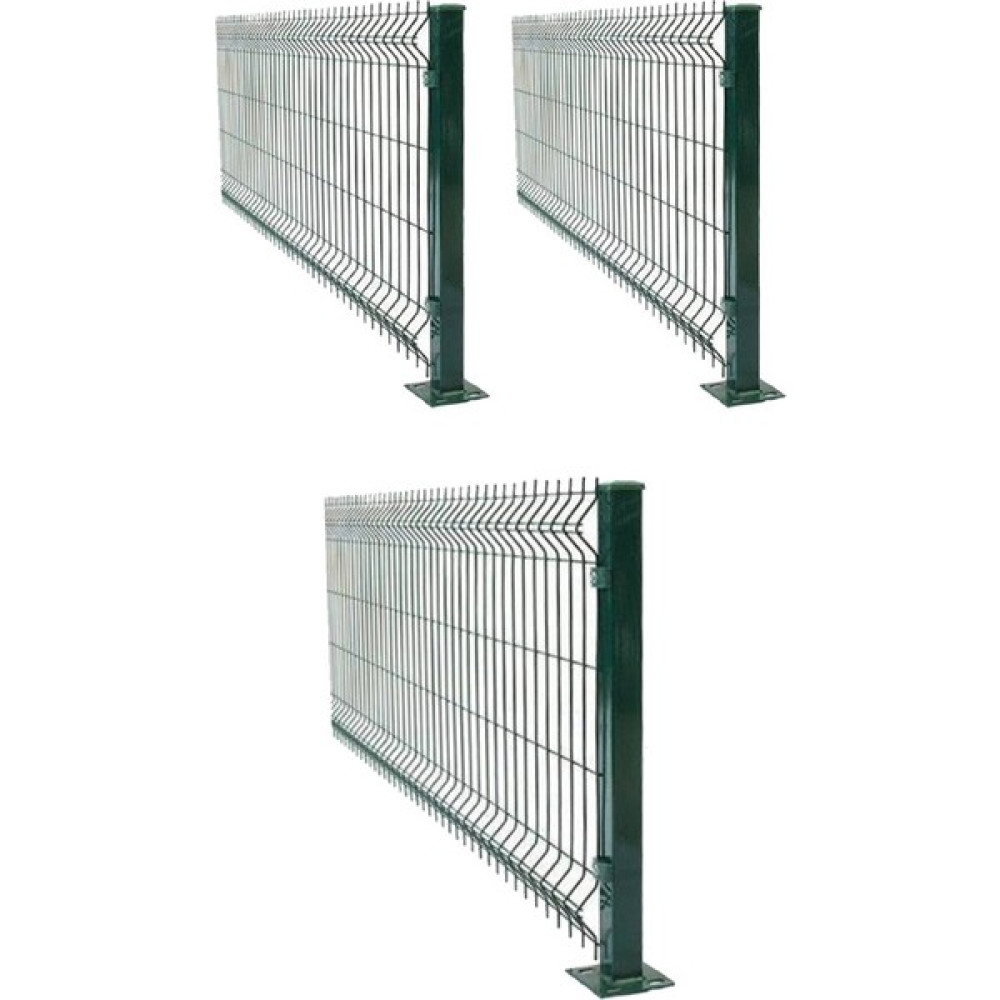 Panel Çit Market Pcm 3'lü Panel Çit Takım 120X250 cm Çift Telli (7,5 Metre) Bahçe Çiti Fiyatı