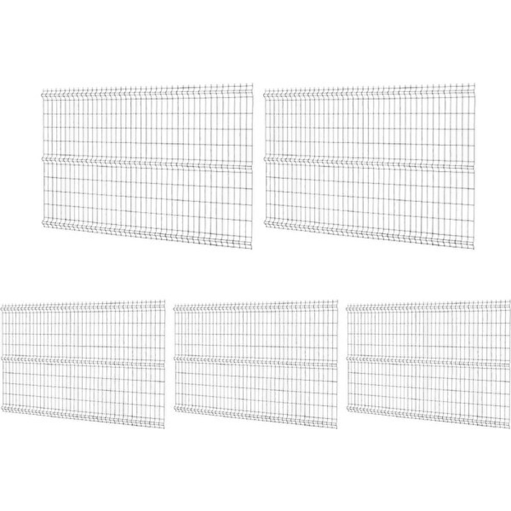 Panel Çit Market Pcm 5'li Panel Çit Teli 120X250 cm Çift Telli Antrasit Avantaj Paketi (12,5 Metre) Bahçe Çiti Fiyatı