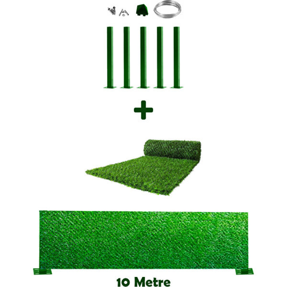 Panel Çit Market Pcm Çim Çit 50 cm + 5 Direk Avantaj Paketi (10 Metre) Bahçe Çiti Fiyatı
