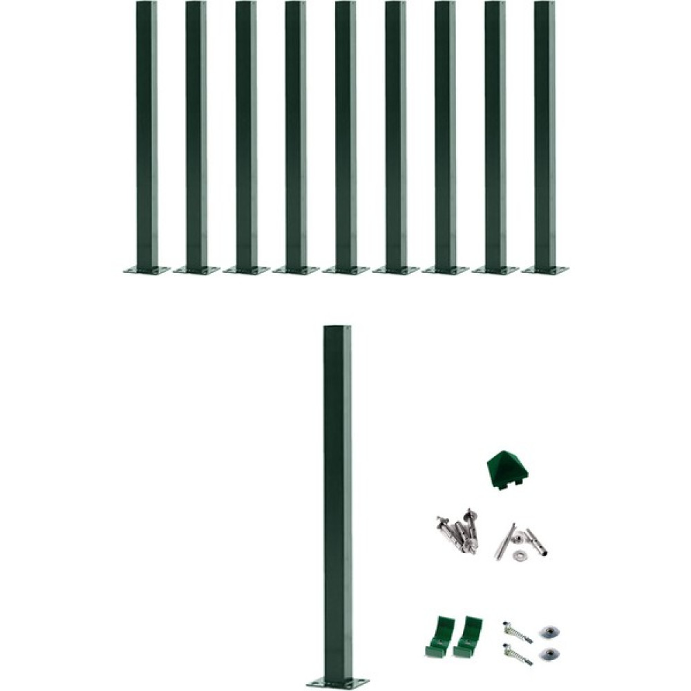 Panel Çit Market Pcm Panel Çit Direği 100 cm Aksesuarlı (10 Adet) Bahçe Çiti Fiyatı