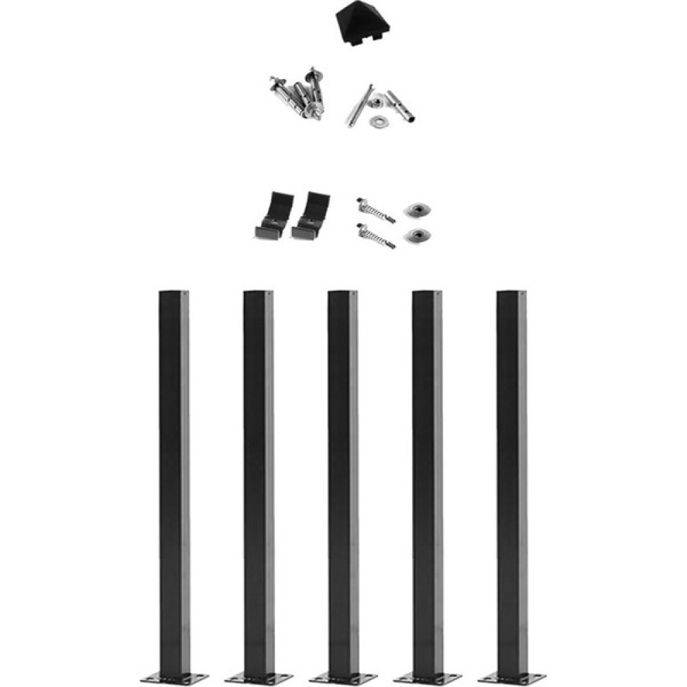 Panel Çit Market Pcm Panel Çit Direği 50 cm Aksesuarlı Antrasit (5 Adet) Bahçe Çiti Fiyatı
