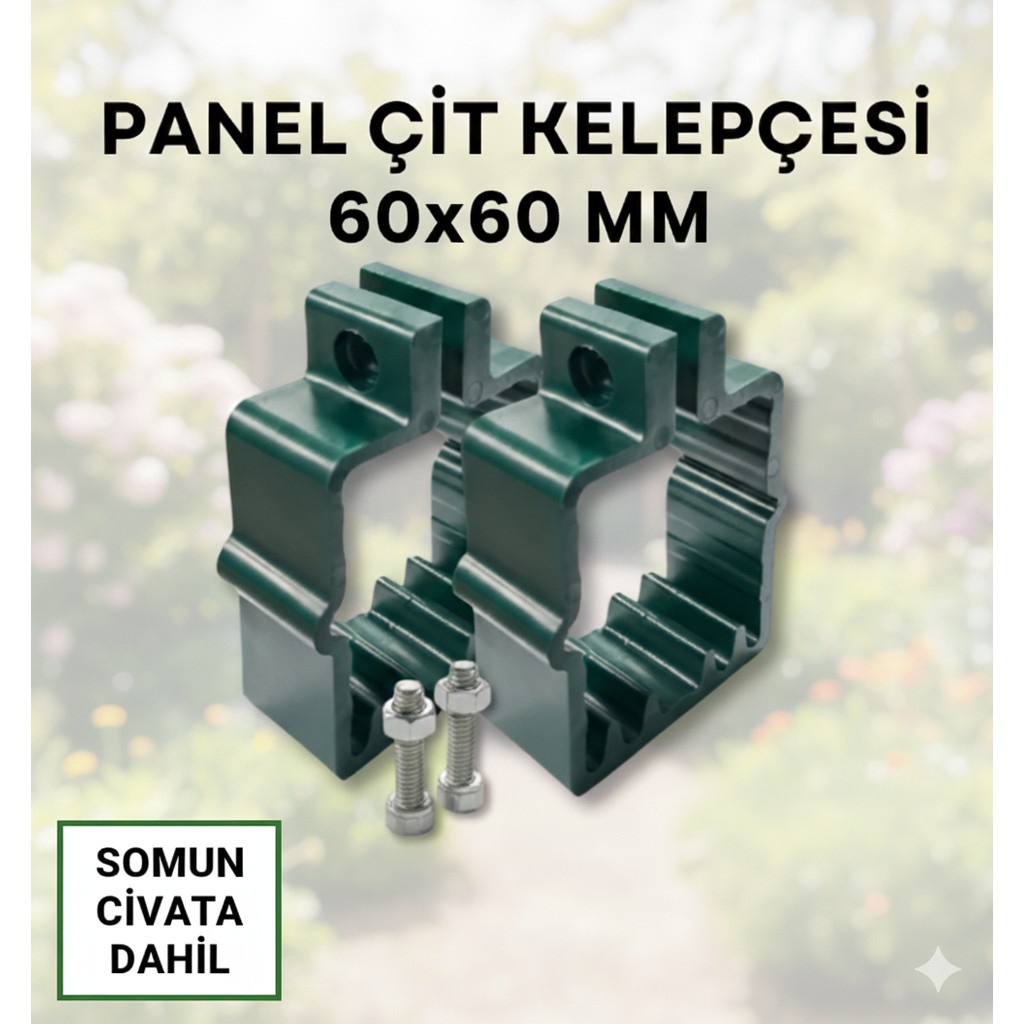 Panel Çit Plastik Kelepçe (Klips) Yeşil 60X60MM Ebatlarında Çinko Kaplı Vida ve Somun Dahil ***20 Adet*** - 60 x 60 mm SSD / Solid State Drive Fiyatı