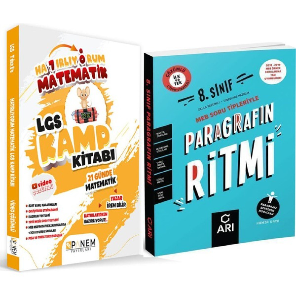 Panem Yayınları Panem Lgs Matematik Kamp ve Lgs Paragrafın Ritmi Soru 2 Kitap Set Kaynak Kitapları Fiyatı