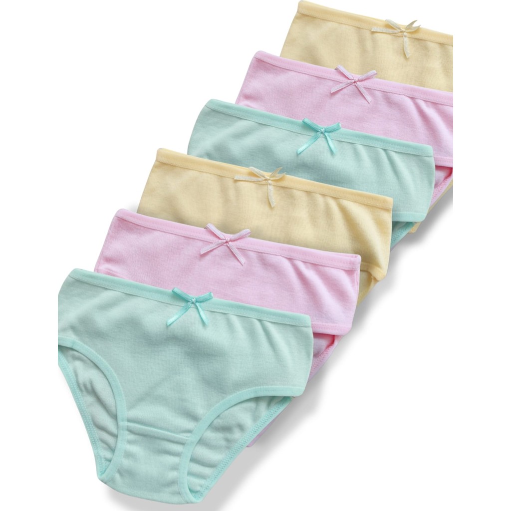 Panfilia Giza Kids %100 Pamuklu Kız Çocuk Ribana Slip Külot İç Çamaşır 6lı Set Diğer Fiyatı