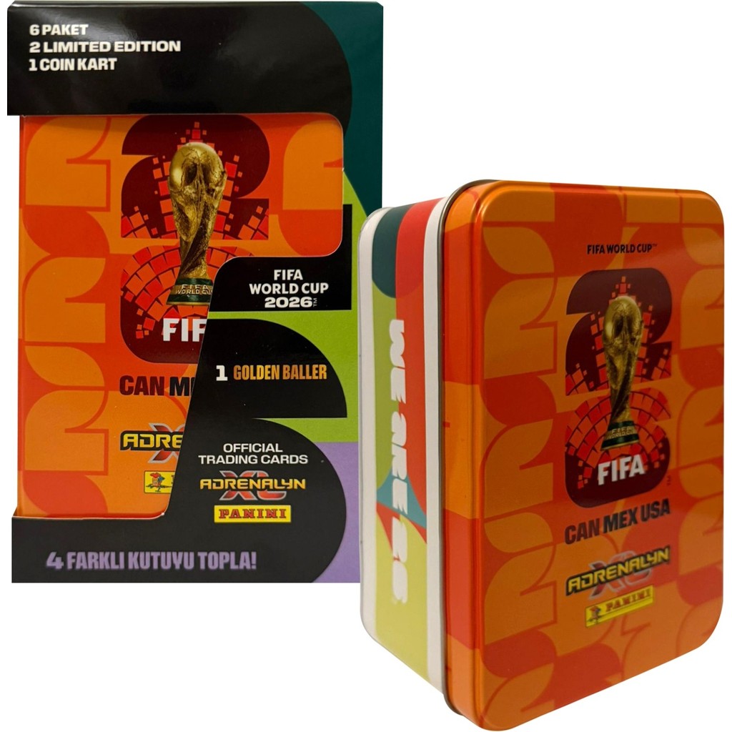 Panini Dünya Kupası Fıfa World Cup 2026 Metal Kutu Tin Box Turuncu Fincan / Bardak / Kahve Takımı Fiyatı