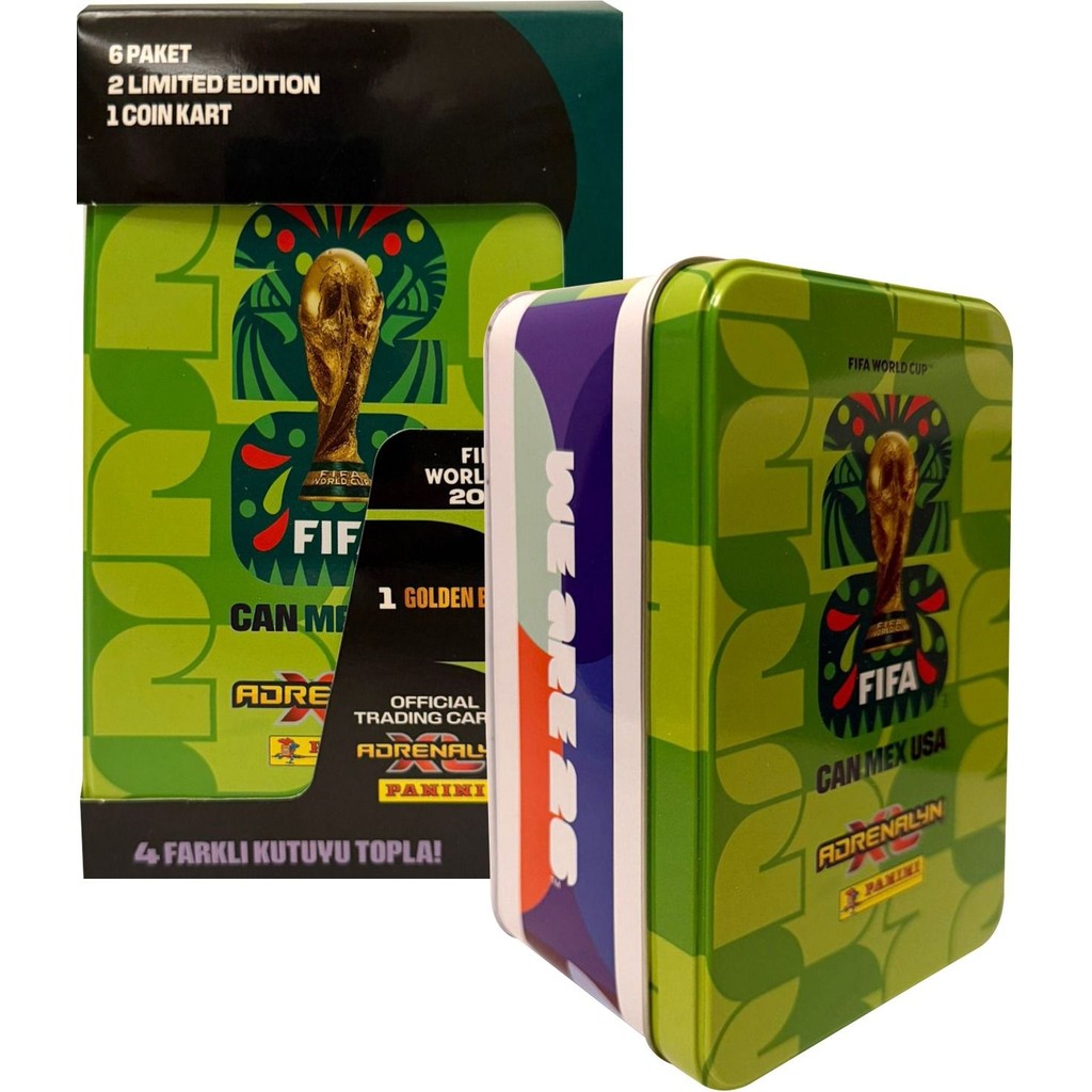 Panini Dünya Kupası Fıfa World Cup 2026 Metal Kutu Tin Box Yeşil Fincan / Bardak / Kahve Takımı Fiyatı