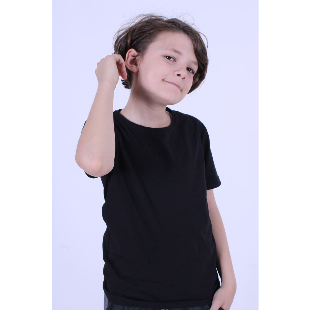 PANİO KİDS Basic Bisiklet Yaka %100 Pamuk Düz Çocuk T-shirt 9 Yaş Beden Bayan T-shirt Fiyatı