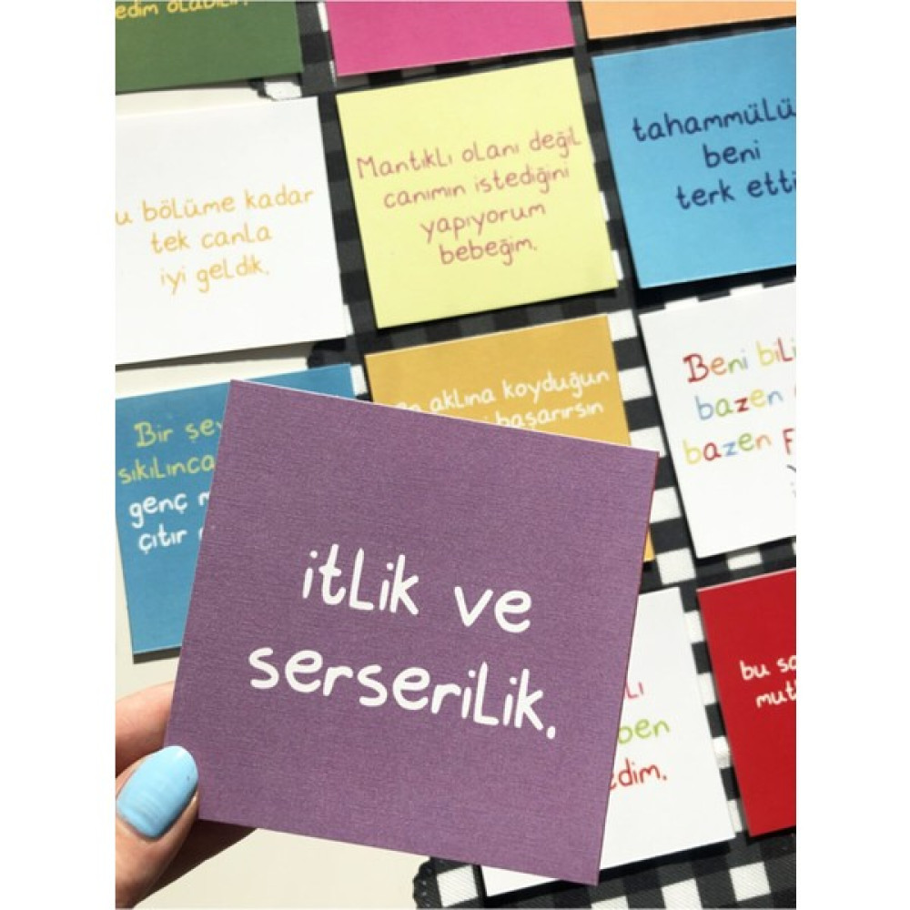 Pankart Evi 12 Adet Eğlenceli Motto Sözler Dekorasyon Motivasyon Kartı 10CM Aksesuar Oto Boyaları Fiyatı