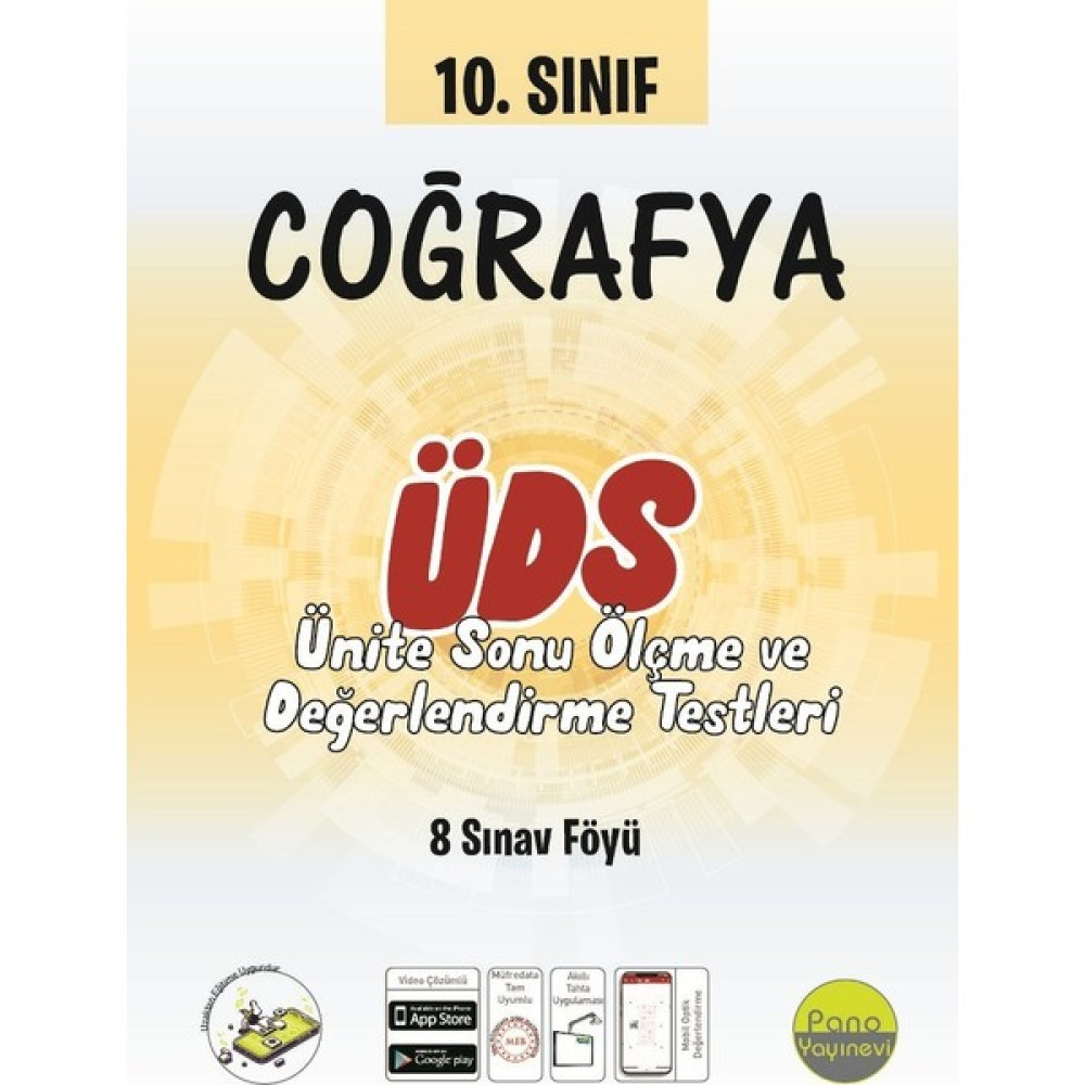 Pano 10. Sınıf Coğrafya Ünite Değerlendirme Sınavı (8 Sınav) Coğrafya Fiyatı