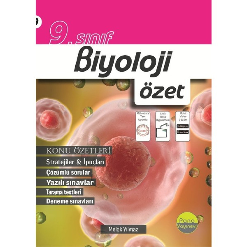 Pano 9. Sınıf Biyoloji Özet Ders Sınav Kitapları Fiyatı