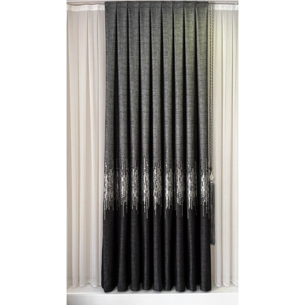 Pano Fon Perde Antrasit Gri (Tek Kanat) - 100 x 255 cm - Antrasit - Gri Fon Perde Fiyatı
