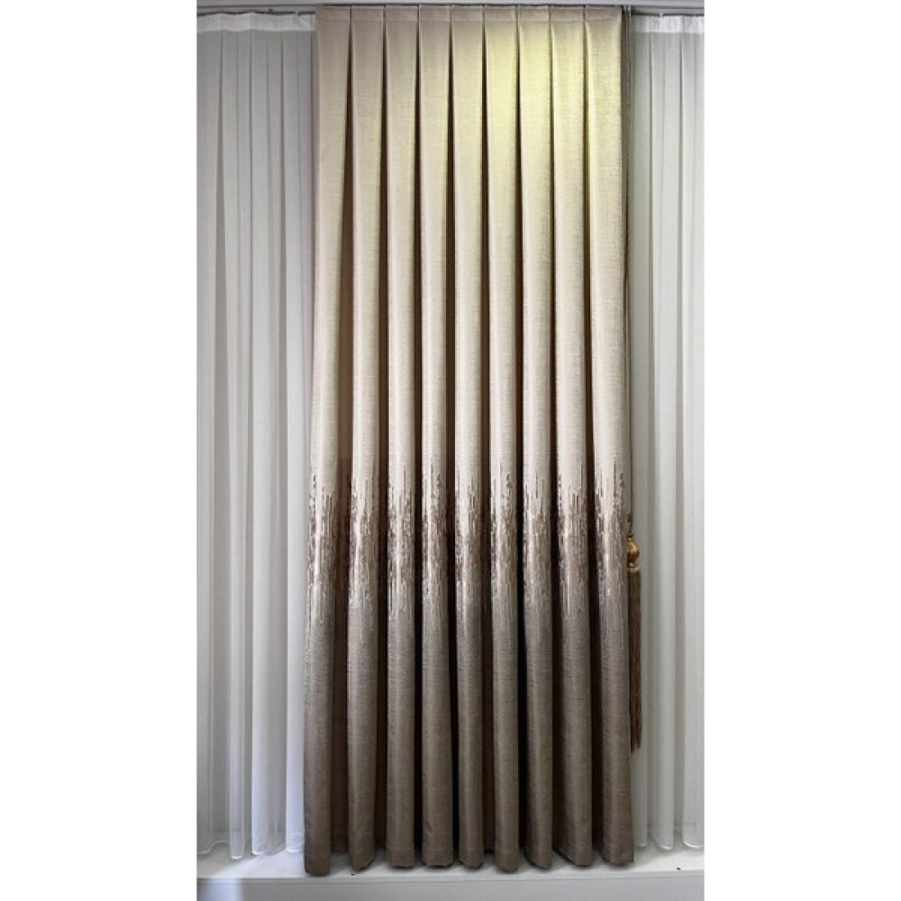 Pano Fon Perde Krem Cappuccino (Tek Kanat) - 90 x 260 cm Fon Perde Fiyatı
