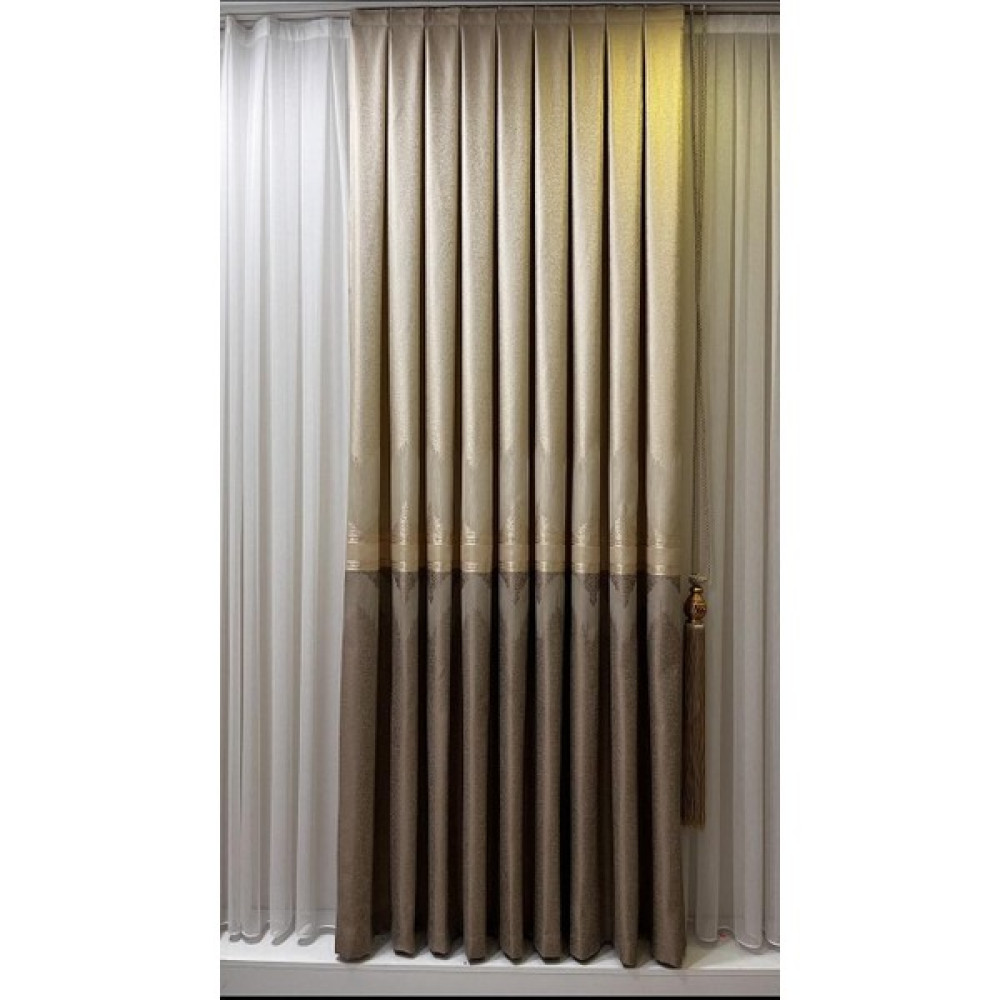 Pano Fon Perde Krem Kahve (Tek Kanat) - 80 x 255 cm - Kahverengi - Krem Fon Perde Fiyatı