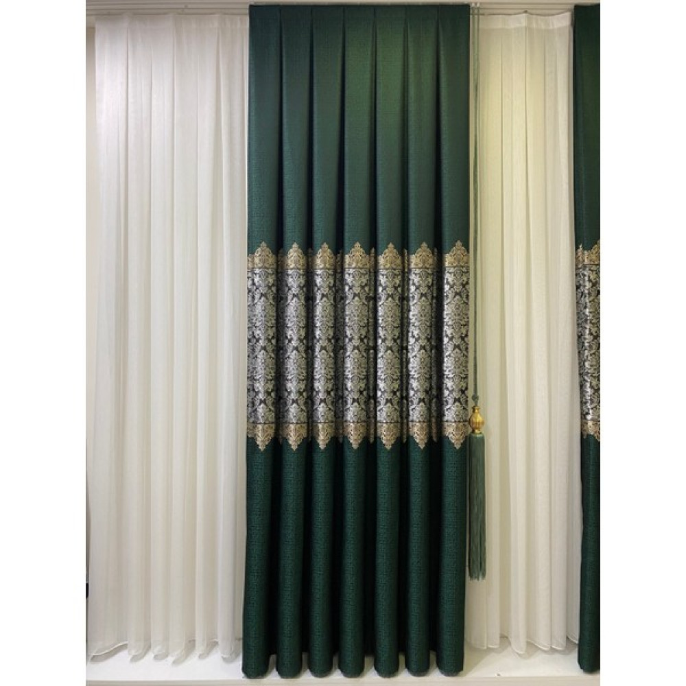 Pano Fon Perde Zümrüt Yeşili (Tek Kanat) - 80 x 270 cm Fon Perde Fiyatı