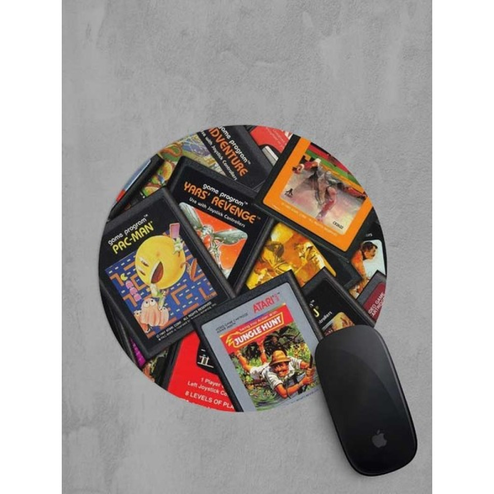 Panorama Ajans Atari Retro Kaset Oyunlar Yuvarlak Mouse Pad Mouse Pad Fiyatı