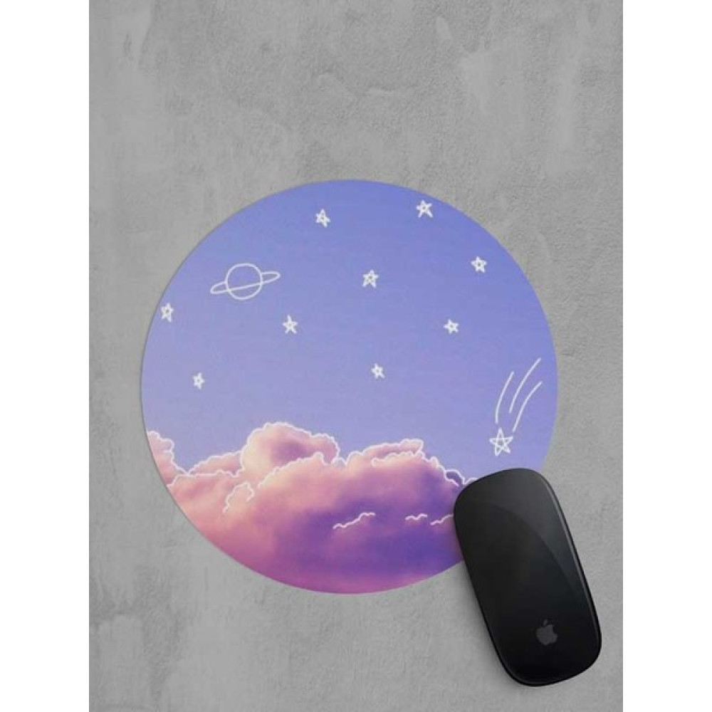 Panorama Ajans Pink Cloud Tasarım Yuvarlak Mouse Pad Mouse Pad Fiyatı