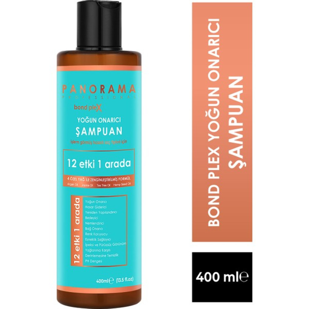 Panorama Professional Bond Plex Yoğun Onarıcı Şampuan 400 ml / Yıpranmış Saçlar İçin Yoğun Onarıcı Saç Bakımı / 12 Etki 1 Arada / 4 Özel Yağ İle ze... Şampuan ve Saç Kremi Fiyatı