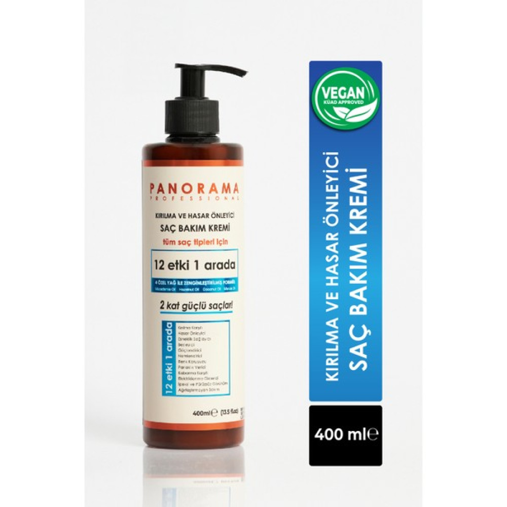 Panorama Professional Kırılma ve Hasar Önleyici Saç Bakım Kremi- 400 ml / 2 Kat Güçlü Saçlar / 12 Etki 1 Arada / 4 Özel Yağ ile zenginleştirilmiş formül Oto Boyaları Fiyatı