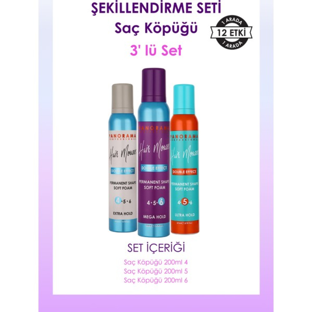 Panorama Professional Şekillendirme Seti / Saç Köpüğü 3'lü Set 200MLX3 Oto Boyaları Fiyatı