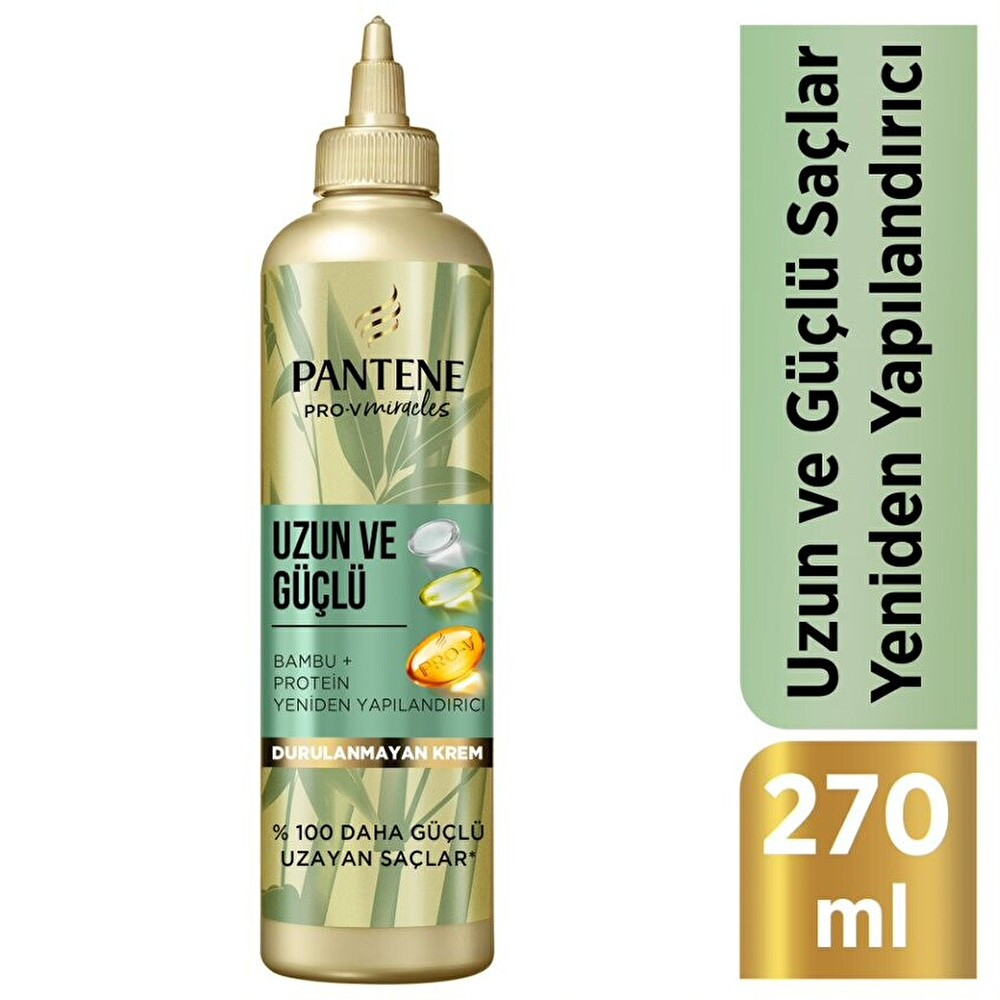 Pantene Bambu Ve Biyotinli Uzun Ve Güçlü Saçlar Durulanmayan Saç Kremi 270 ml Şampuan ve Saç Kremi Fiyatı
