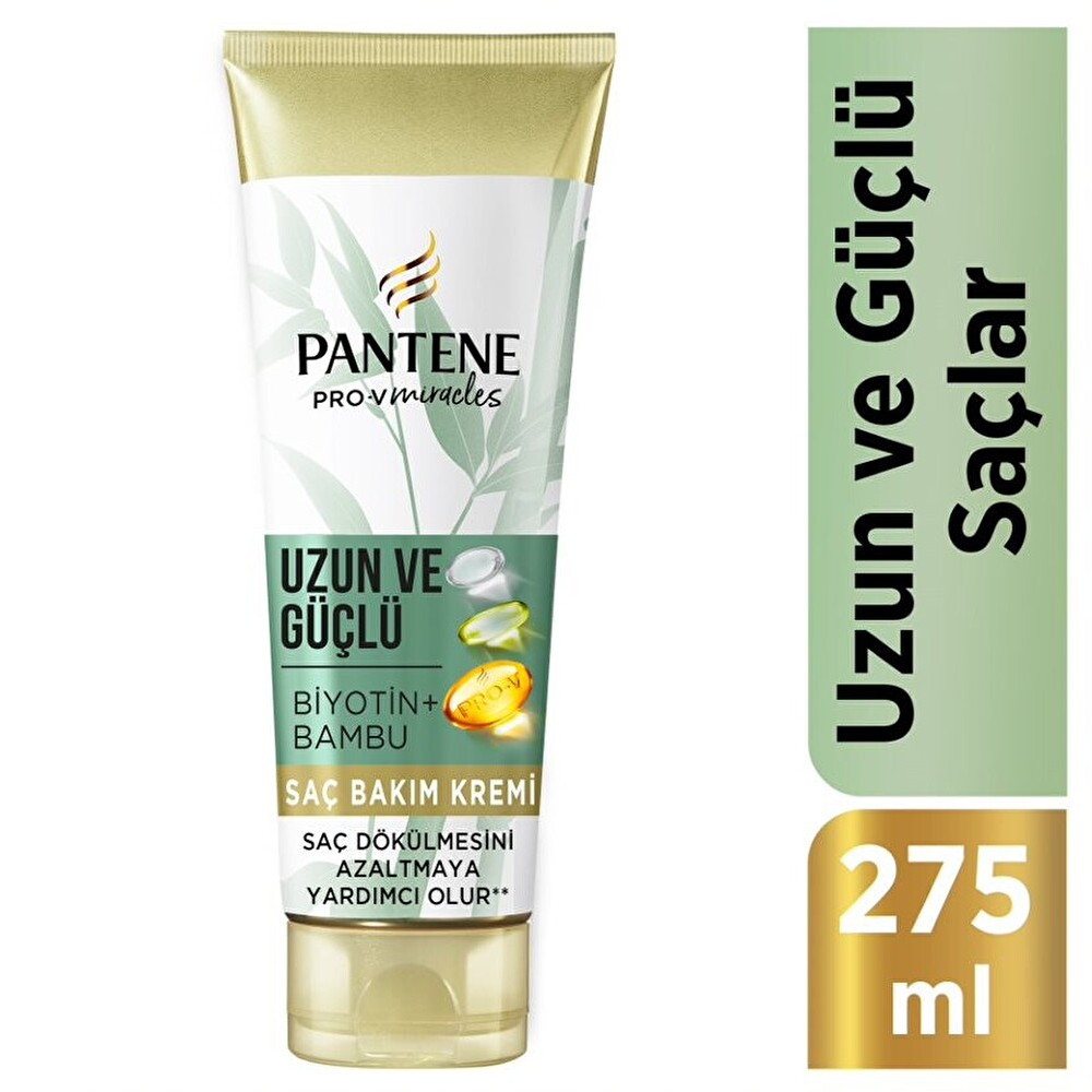 Pantene Bambu Ve Biyotinli Uzun Ve Güçlü Saçlar Saç Bakım Kremi 275 ml Şampuan ve Saç Kremi Fiyatı