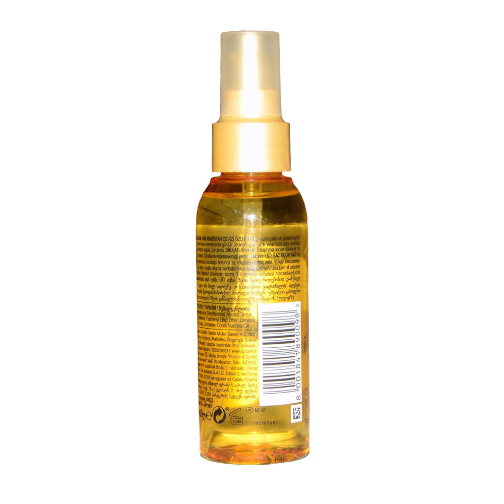 Pantene Saç Bakım Yağı 100 ml Hindistan Cevizi Özlü