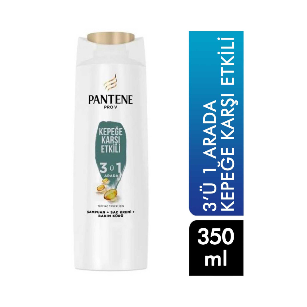 Pantene Şampuan 350 ml 3'ü 1 Arada Kepeğe Karşı Etkili Şampuan ve Saç Kremi Fiyatı