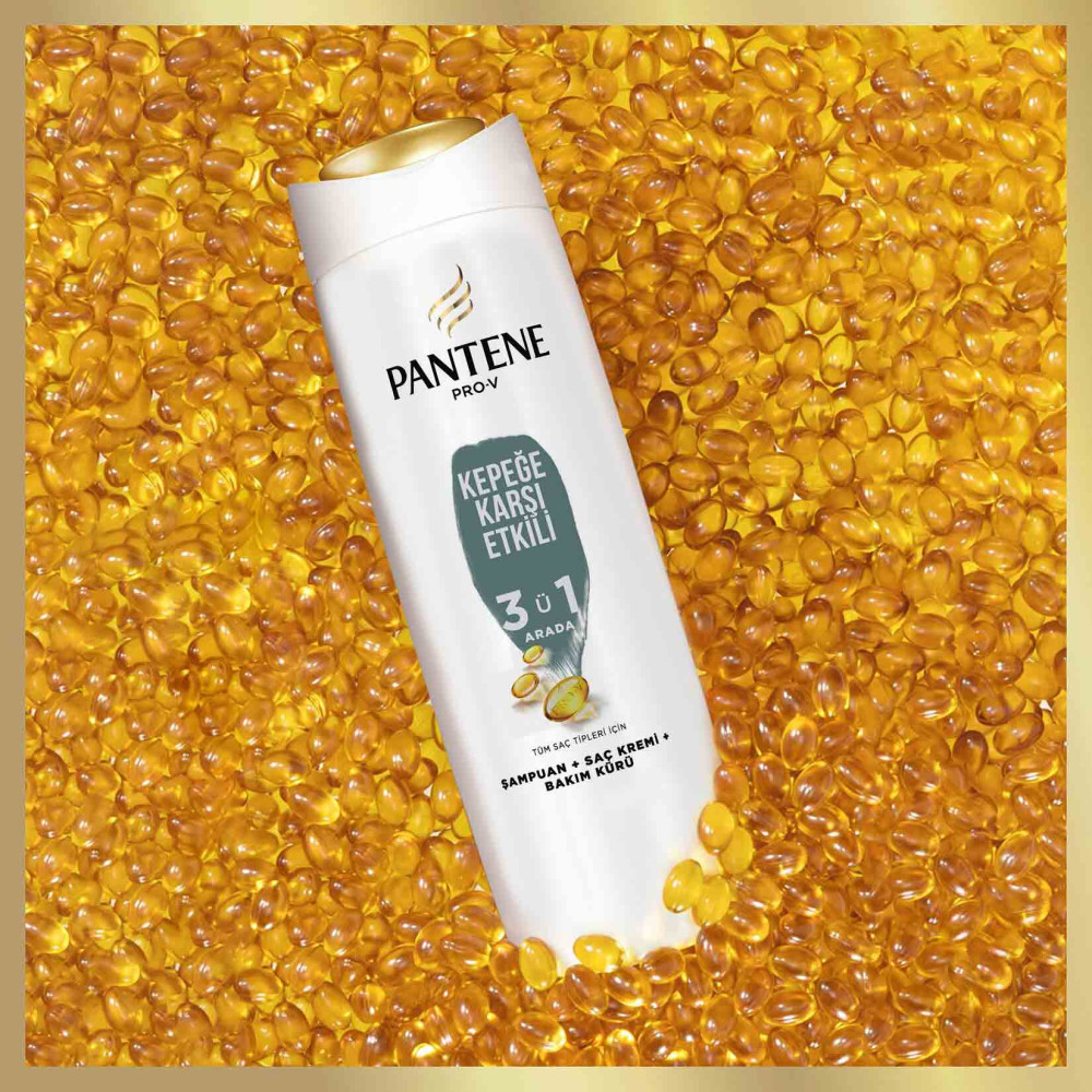 Pantene Şampuan 350 ml 3'ü 1 Arada Kepeğe Karşı Etkili