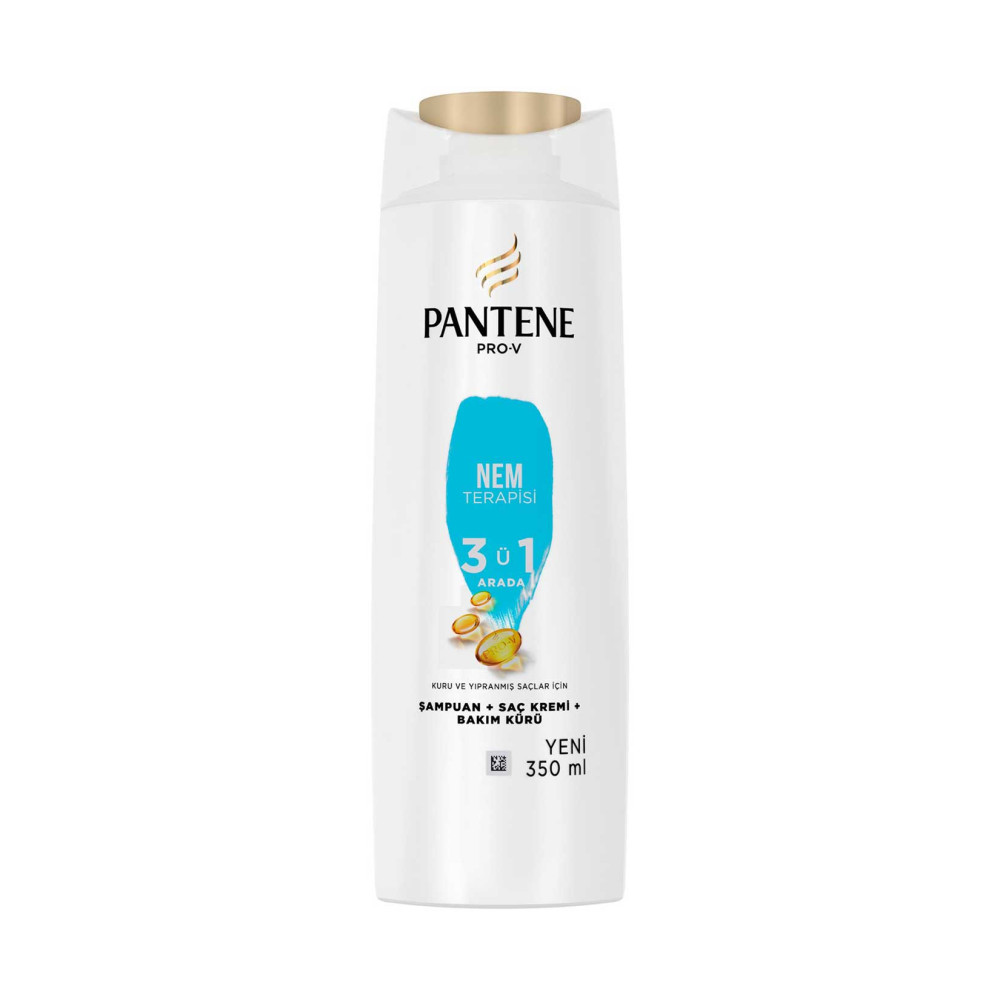 Pantene Şampuan 350 ml 3'ü 1 Arada Nem Terapisi Şampuan ve Saç Kremi Fiyatı