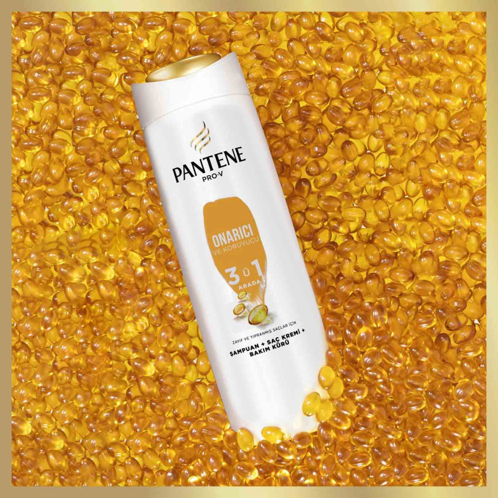 Pantene Şampuan 350 ml 3'ü 1 Arada Onarıcı ve Koruyucu