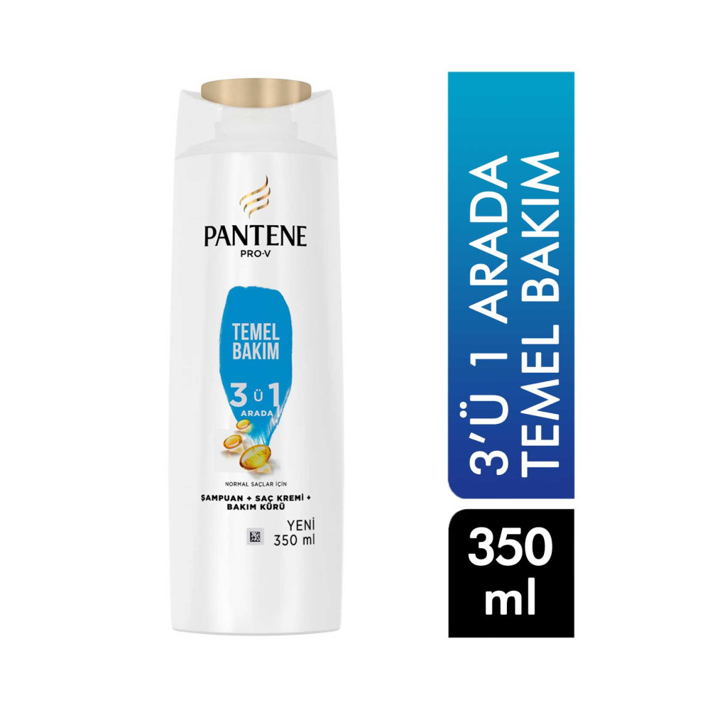 Pantene Şampuan 350 ml 3'ü 1 Arada Temel Bakım Şampuan ve Saç Kremi Fiyatı